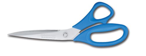 [50375025] FISCHER FISH SCISSORS 27.5CM SERRATED BLADE 11.5CMMINOX/BLUE HANDLES 659
