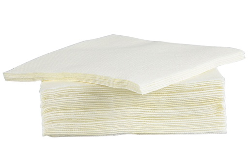 [44665040] C&T PROF SERVET CRÈME WIT 38X38CM 40 STUKS