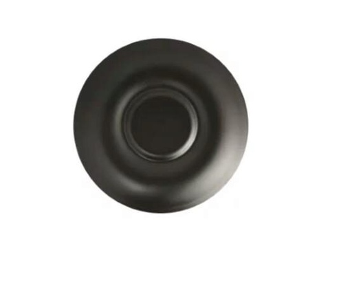 [60252256] INSPIRE CAPPUCCINO SAUCER MATTE BLACK 14 CM LARGE CENTER - 623707