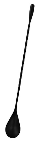 [00067611] VIN BOUQUET COCKTAIL SPOON 27CM BLACK TWISTED - VBFIK1472