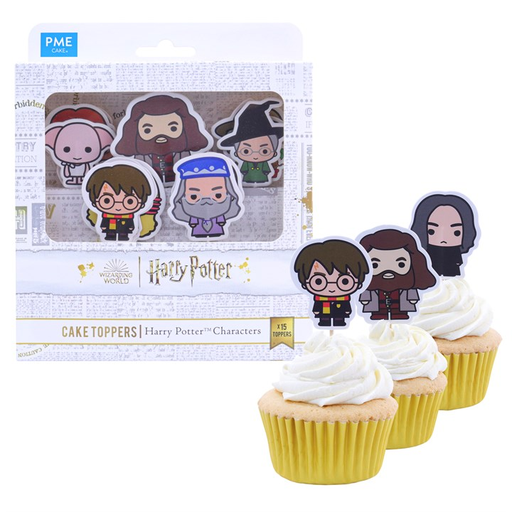 [00067886] CAKE TOPPERS PERSONNAGES HARRY POTTER 15PCS