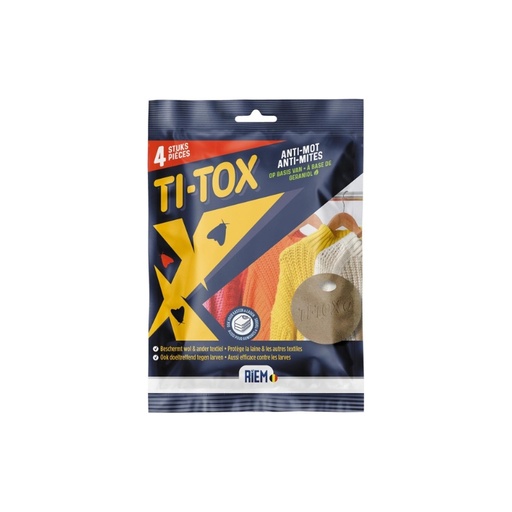 [00067906] RIEM TI TOX ANTI-MITES TEXTILES 4PCS 
