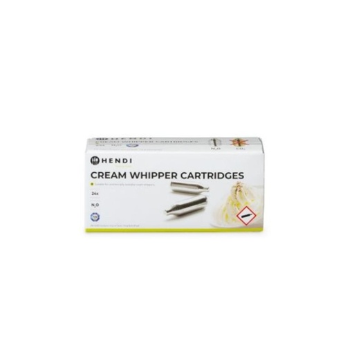 [00068157] HENDI WHIPPED CREAM SIPHON CHARGERS 24PCS