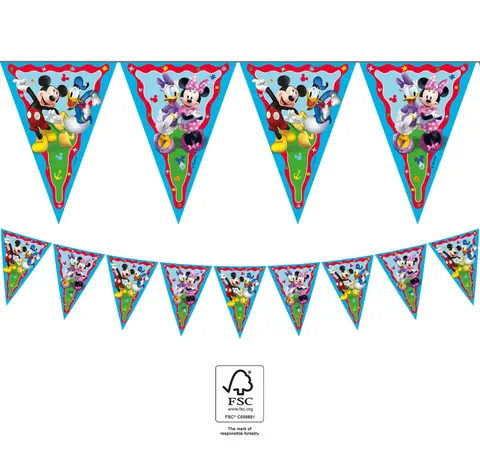 [00068336] MICKEY RTH GUIRLANDE DRAPEAUX 1pc