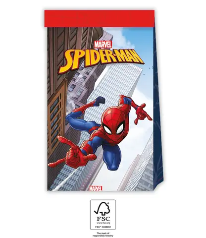 [00068363] SPIDERMAN CRIME FIGHT SACHETS CADEAUX 4pcs