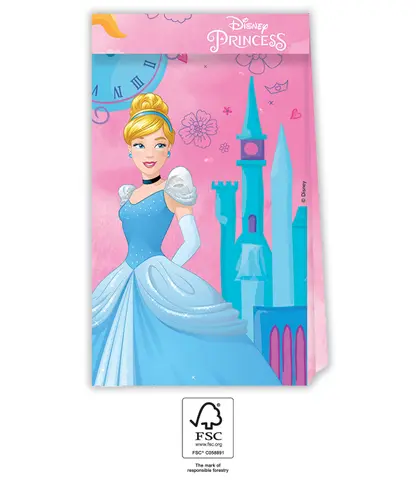 [00068373] PRINCESS LYS SACHETS CADEAUX EN PAPIER 4pcs