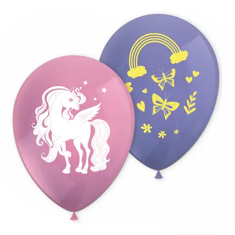 [00068416] UNICORN BALLONS IMPRIMÉS - 8 PCS