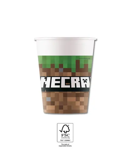 [00068427] MINECRAFT GOBELETS EN CARTON 200ML