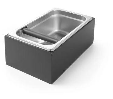 [00068486] HENDI BAC A MARC DE CAFE GN1/4 27.5X17.5XHT10CM CADRE BOIS FONCE - 208380