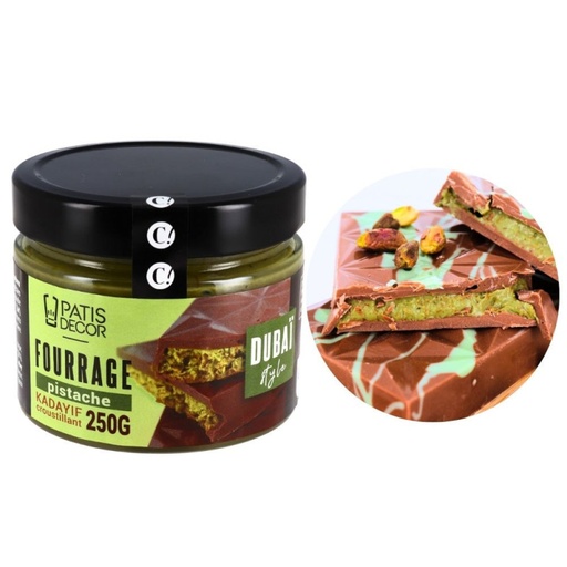 [00068530] Fourrage croustillant pistache kadayif Dubaï style 250g