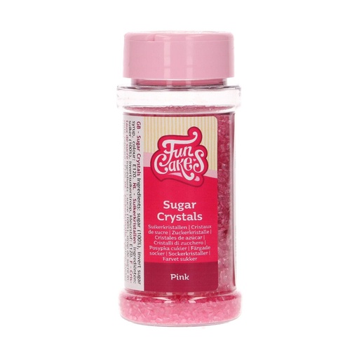 [00068816] FunCakes Fine Sugar Crystals Pink 80g