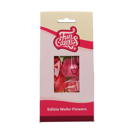 [00068825] FunCakes Wafer Flowers Frangipani & Leaves 15 pcs