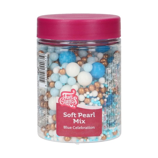 [00068844] FunCakes MIX DECORATION EN SUCRE Blue Celebration 80g