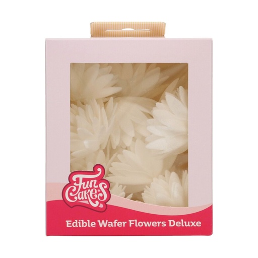[00068856] FunCakes fleurs azyme Aster Blanche 5,5cm 14 pces