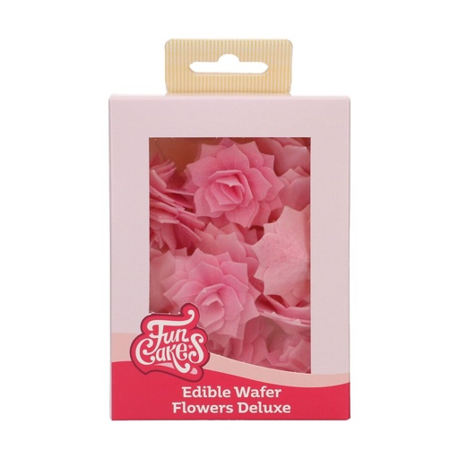 [00068866] FunCakes fleurs azyme Rose Rosalia Rose 4cm 15 pces