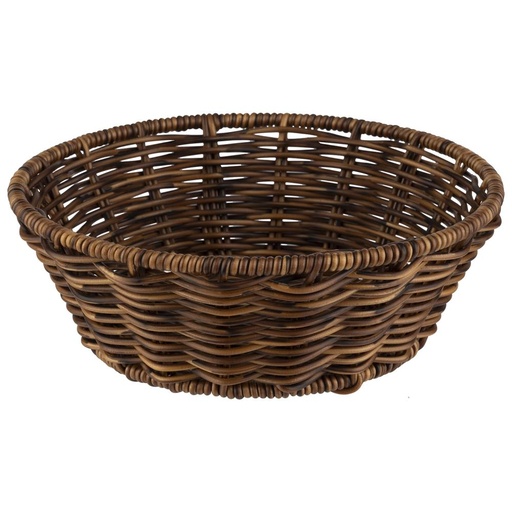 [00068894] APS ROUND BROWN BREAD BASKET 20XH7CM PP REINFORCED STAINLESS STEEL - 40341