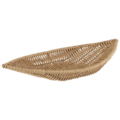 [00068897] APS BEIGE OVAL PAGODA BREAD BASKET 30X15XH5CM PP REINFORCED STAINLESS STEEL - 40344