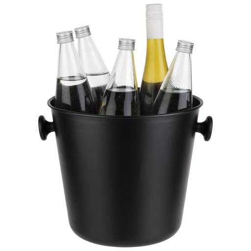 [00068901] APS ALU/ABS COOLER BUCKET BLACK 27X32XH23CM - 8.0L - 36117