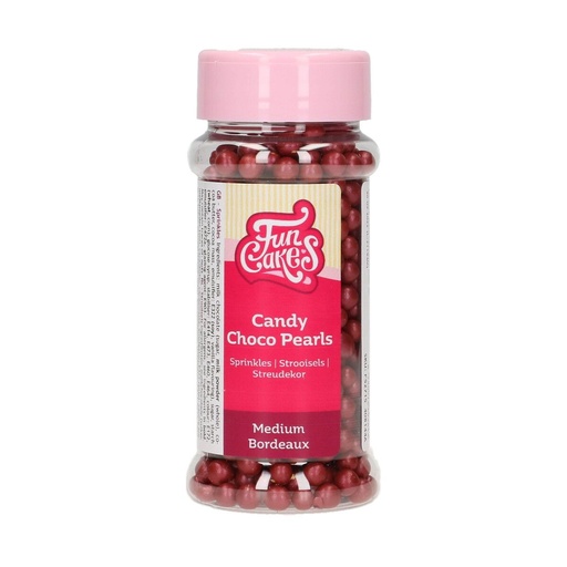 [00068958] FunCakes Candy Choco Parels Medium Bordeaux 80 g