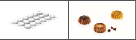 [00069070] SILIKOMART MOULE TORTA XS ø40 H 15 MM - 18 EMPREINTES DE 14ML