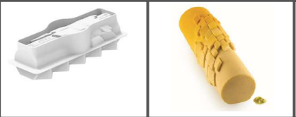 [00069082] SILIKOMART PIXEL LOG MOLD 980 - 250X85 H 71 MM - 980ML