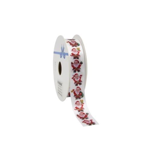 [00069090] SANTA CLAUS SATIN RIBBON 2.3CM X 20M