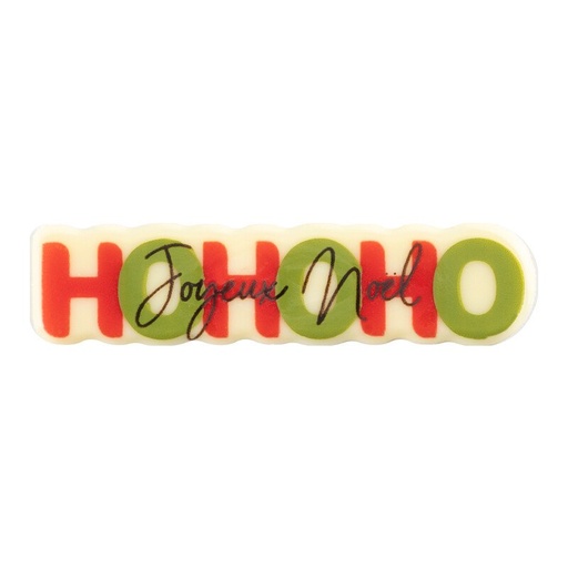 [00070342] 2015752 Plate HOHOHO Joyeux Noël 8x2 cm 90pcs ***ON/ORDER***