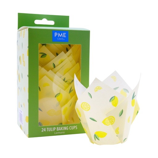 [00070898] CAISSETTES TULIPE 24PCS CITRON