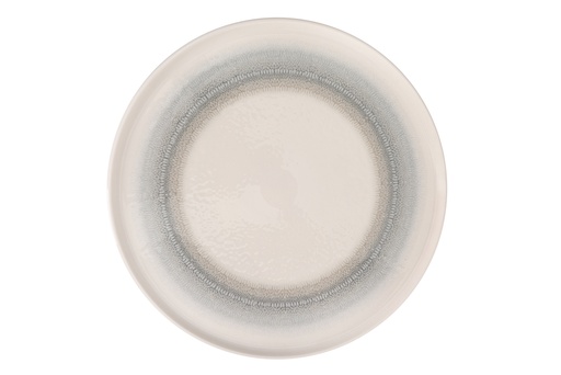 [00070939] PIOLI NEPTUNE ASSIETTE 21CM BLANC/BLEU PORCELAINE - NE18AP21