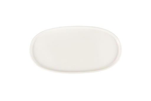 [00070956] PIOLI PLANO ASSIETTE OVALE 30CM BLANCHE PORCELAINE PETIT BORD DROIT - PL11AP30