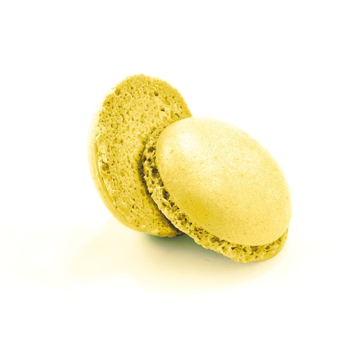 [00070959] CHEF GOURMET MACARONS COQUE JAUNE CITRON Ø3,5CM 180 PCES