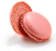 [00070960] CHEF GOURMET MACARONS COQUE ROSE FRAISE Ø3,5CM 180 PCES