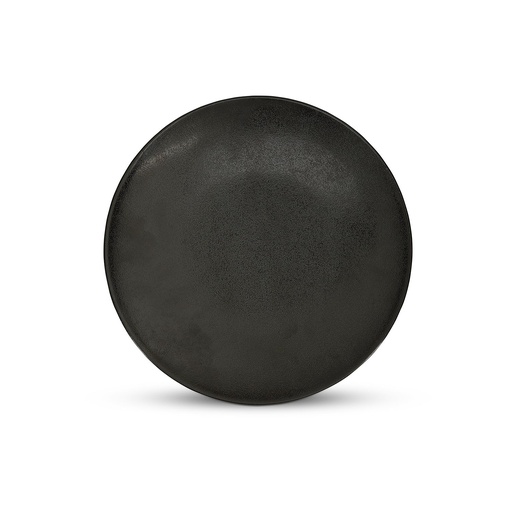 [00070980] BONBISTRO OVIO BLACK 27CM PORCELAIN PLATE - 740322