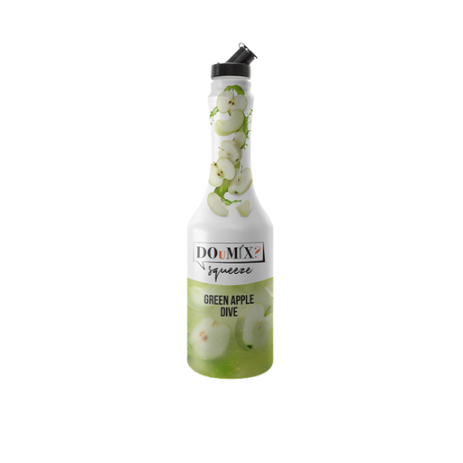 [00071003] DOUMIX SQUEEZE "GEPERSTE VRUCHTEN" GROENE APPEL 1L