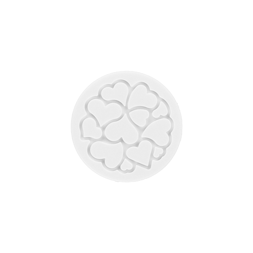 [00071088] SILIKOMART MINI DECOR HEART MOLD 60MM DIAMETER HEIGHT 2MM SET OF 6