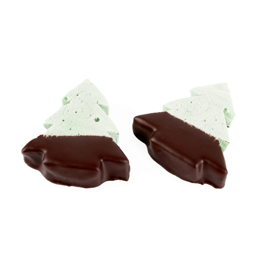 [00071117] MALLOWS MARSHMALLOW SAPIN SEMI ENROBE CHOCOLAT NOIR 7 X 6,5CM 2PCS - 60GR