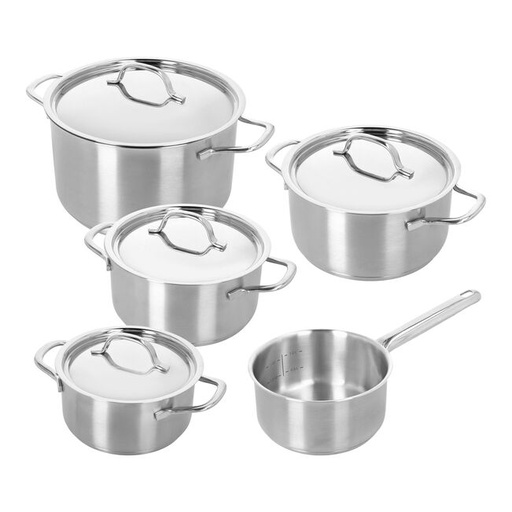 [00071327] DEMEYERE RESTO 3 "new" SET 4 PCES MARMITES 18-20CM+24CM HTE+POELON 16CM - SET58005