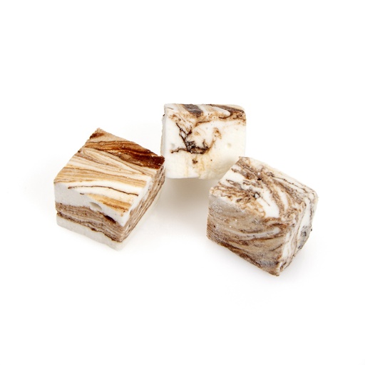 [00071337] SWIRL SQUARE STRACCIATELLA MARSHMALLOW MALLOWS 18 PCS - 215G