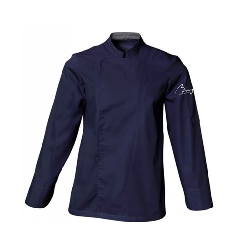 [00071656] SNV COOKIE JACKET NAVY BLUE SIZE 0 "XS" COTTON LOGO BRUYERRE