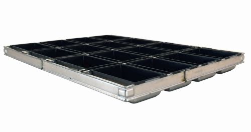 [51201480] ASSEMBLY OF 16 BREAD TURNS 17X11CM HT 6CM TEFLON-COATED FOR ROTARY OVEN (60X80CM TRAY)