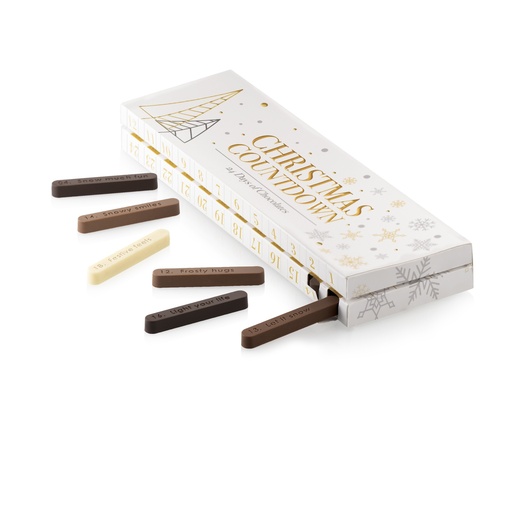 [00071665] MOULE SILIKOMART CHRISTMAS COUNTDOWN - TRITAN MOULD 82 x 12MM HT 10 MM + 2 THERMOFORMED SUPPORTS + BOÎTE