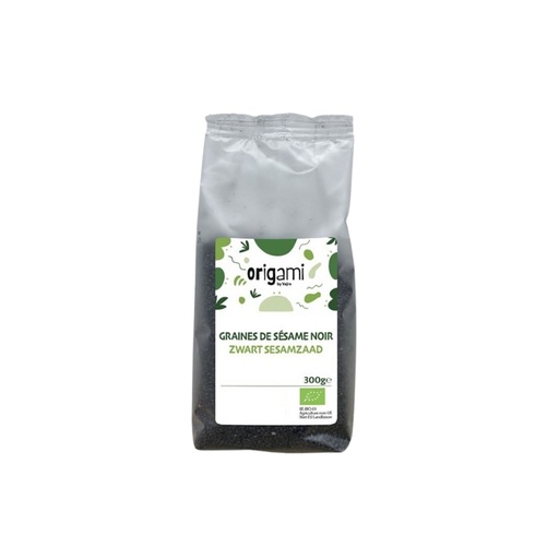 [08059038] ORIGAMI BIOLOGISCHE ZWARTE SESAMZAADJES 300GR