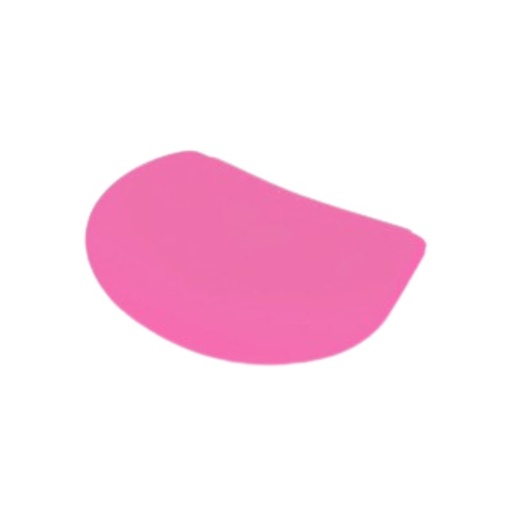[00073216] "PINK OCTOBER" FLEXIBLE HALF-ROUND SCRAPER 155x120MM PINK