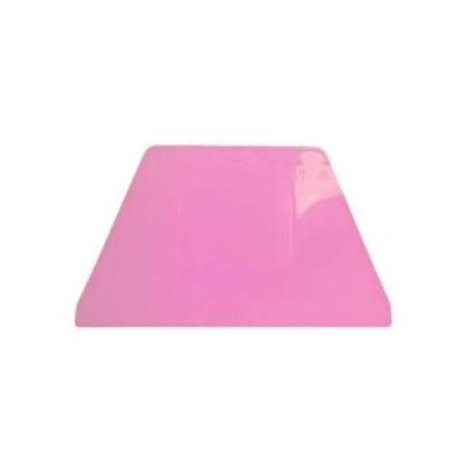 [00073218] "PINK OCTOBER" LARGE TRAPEZOID SCRAPER PINK 216x128 MM