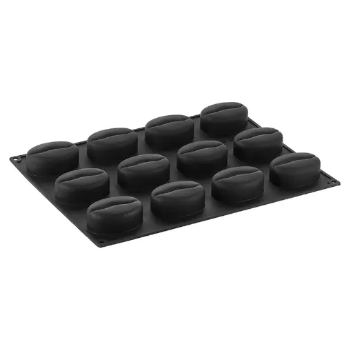 [00073717] PAVOFLEX MOULE SILICONE 3D GRAIN DE CAFE 40 x 30 CM 100ML - 12 EMPREINTES