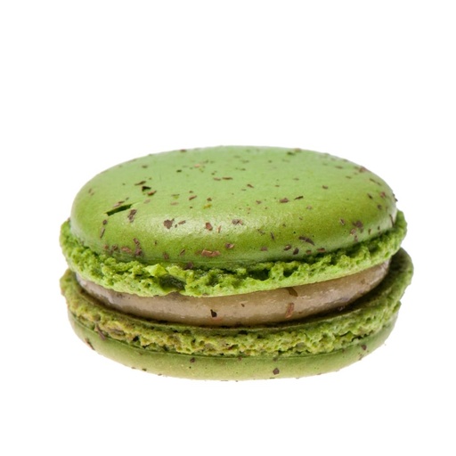 [00073755] ❄️M&A MACARONS *NIEUW* ZOET IJSKLEURIG MUNT-FRABOS HART Ø 4,5CM 60X20GR