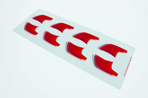 [08056995] 061148 PCB BLISTERS PIEDS DE FUSÉE 2 DESIGNS POUR40 EMPREINTES 7,6X3,6 CM 5PCES ***S/CD***