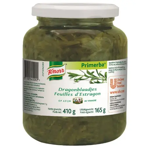 [00073928] KNORR PRIMERBA FEUILLES D'ESTRAGON AU VINAIGRE 410GR***S/CD***