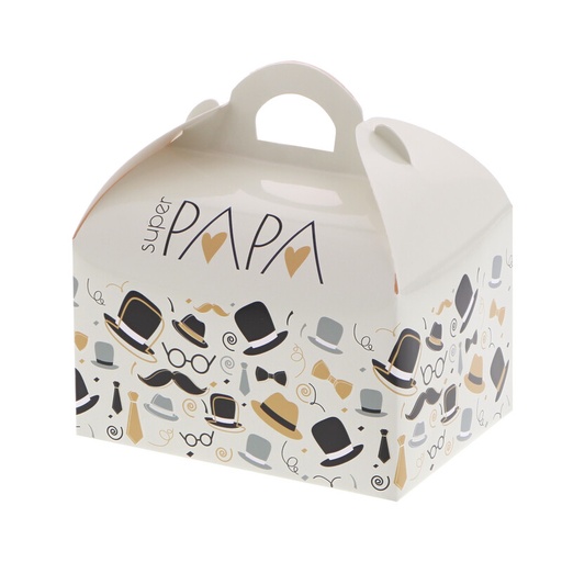 [00074081] BALLOTIN AVEC POIGNEE 500GR "SUPER PAPA" 12 X 9.6CM HT13CM 