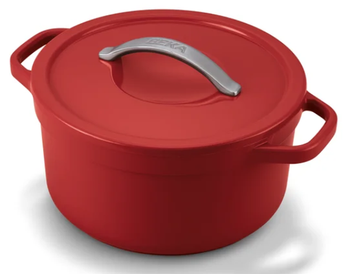 [00074117] BEKA PLUME RED COCOTTE 24CM CERAMIC